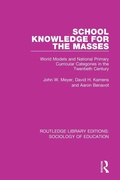 Cover: School Knowledge for the Masses - Routledge