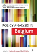 Cover: Policy Analysis in Belgium - Policy Press