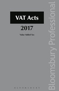 Cover: VAT Acts 2017 - Bloomsbury Professional