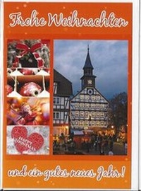 Abbildung von: Doppelkarte B6 " Rathaus mit Adventskalender ", mit Umschlag - Frühauf, Buchhandlung, Inh. Wolfgang Frühauf e.K.