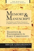 Cover: Memory and Manuscript - William B Eerdmans Publishing Co