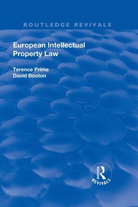 Abbildung von: European Intellectual Property Law - Routledge