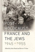 Cover: Post-Holocaust France and the Jews, 1945-1955 - New York University Press