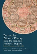 Cover: Vernacular Literary Theory from the French of Medieval England - De Gruyter