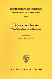 Abbildung von: Sozialökonomische Studientexte. - Duncker & Humblot