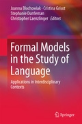 Cover: Formal Models in the Study of Language - Springer