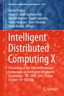 Cover: Intelligent Distributed Computing X - Springer