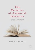 Cover: The Varieties of Authorial Intention - Palgrave Macmillan