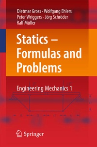 Enlarge image Cover: Statics - Formulas and Problems - Springer