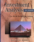 Cover: Investment Analysis for Real Estate Decisions - Real Estate Education Company