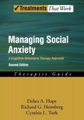 Cover: Managing Social Anxiety, Therapist Guide - Oxford University Press Inc