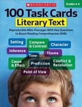 Cover: 100 Task Cards: Literary Text - Teaching Resources