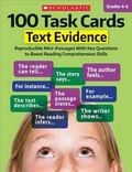 Cover: 100 Task Cards: Text Evidence - Teaching Resources