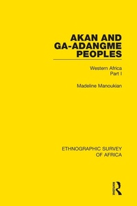 Bild vergrößern Bild: Akan and Ga-Adangme Peoples - Routledge