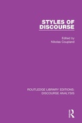 Cover: Styles of Discourse - Routledge