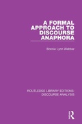 Cover: A Formal Approach to Discourse Anaphora - Routledge