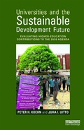 Cover: Universities and the Sustainable Development Future - Routledge