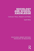 Cover: Sociology and School Knowledge - Routledge