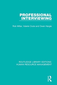 Enlarge image Cover: Professional Interviewing - Routledge