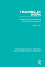 Cover: Training at Work - Routledge