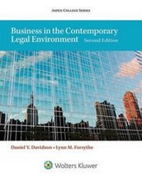 Enlarge image Cover: Business in the Contemporary Legal Environment - Aspen Publishers