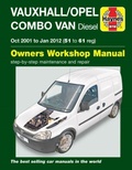 Cover: Vauxhall/Opel Combo Diesel Van (Oct 2001 to Jan 2012) 51 to 61 Haynes Repair Manual - J H Haynes & Co Ltd