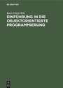 Cover: Einführung in die objektorientierte Programmierung - De Gruyter Oldenbourg