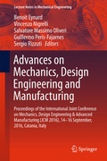 Cover: Advances on Mechanics, Design Engineering and Manufacturing - Springer
