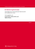 Cover: Ein Name in ganz Europa - Wolfgang Metzner Verlag