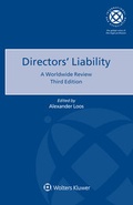 Cover: Directors' Liability: A Worldwide Review - Kluwer Law International
