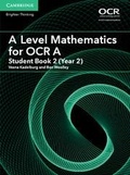 Cover: A Level Mathematics for OCR A Student Book 2 (Year 2) - Cambridge University Press