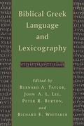 Cover: Biblical Greek Language and Lexicography - William B Eerdmans Publishing Co