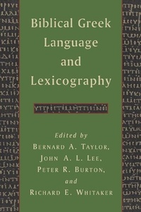 Enlarge image Cover: Biblical Greek Language and Lexicography - William B Eerdmans Publishing Co