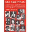 Cover: She Said What? - The University Press of Kentucky