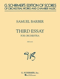 Abbildung von: Third Essay for Orchestra - G Schirmer, Incorporated