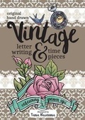 Cover: Vintage Lettering and Time Pieces Colouring Book - Lang Book Publishing Limited