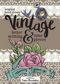 Enlarge image Cover: Vintage Lettering and Time Pieces Colouring Book - Lang Book Publishing Limited