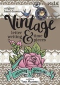 Cover: Vintage Lettering and Time Pieces Colouring Book - Lang Book Publishing Limited