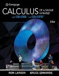 Cover: Student Solutions Manual for Larson/Edwards' Calculus of a Single Variable, 11th - CENGAGE Learning Custom Publishing