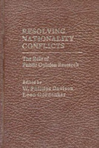 Abbildung von: Resolving Nationality Conflicts - Praeger Publishers Inc