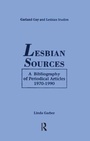 Cover: Lesbian Sources - Routledge