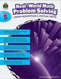 Cover: Real-World Math Problem Solving (Gr. 5) - TEACHER CREATED RESOURCES