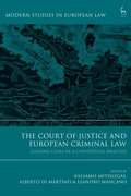 Cover: The Court of Justice and European Criminal Law - Hart Publishing