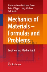 Enlarge image Cover: Mechanics of Materials - Formulas and Problems - Springer