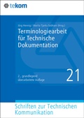 Cover: Terminologiearbeit f&uuml;r Technische Dokumentation - tcworld