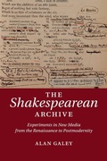 Cover: The Shakespearean Archive - Cambridge University Press