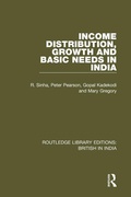 Cover: Income Distribution, Growth and Basic Needs in India - Routledge