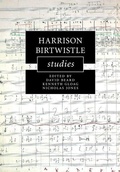 Cover: Harrison Birtwistle Studies - Cambridge University Press