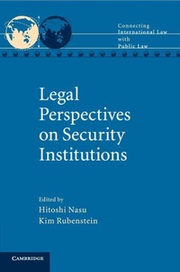 Enlarge image Cover: Legal Perspectives on Security Institutions - Cambridge University Press
