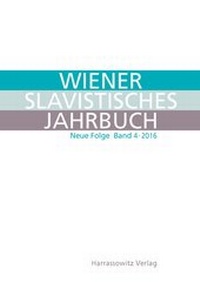 Abbildung von: Wiener Slavistisches Jahrbuch. Neue Folge 4 (2016) - Harrassowitz Verlag
